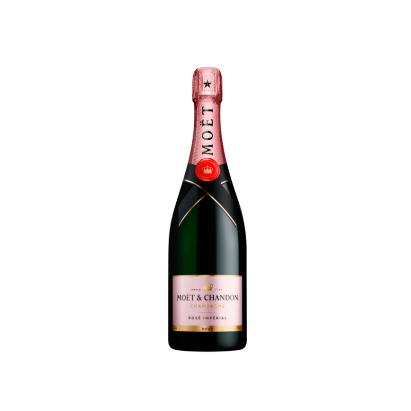 Moët & Chandon Rosé Impérial champagne 75cl con colore rosa brillante elegante
