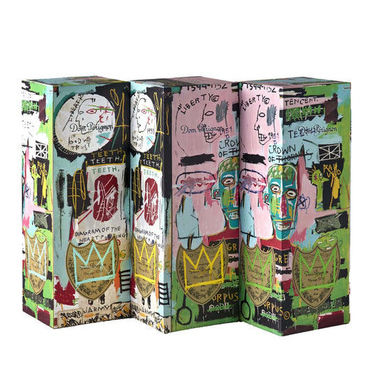 Dom Pérignon Vintage 2015 Special Edition Tribute to Jean-Michel Basquiat (Gift Box) Trilogy